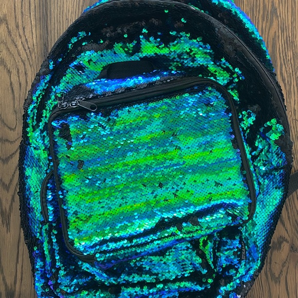 mermaid sequence backpack with lunchbox - Picture 2 of 3